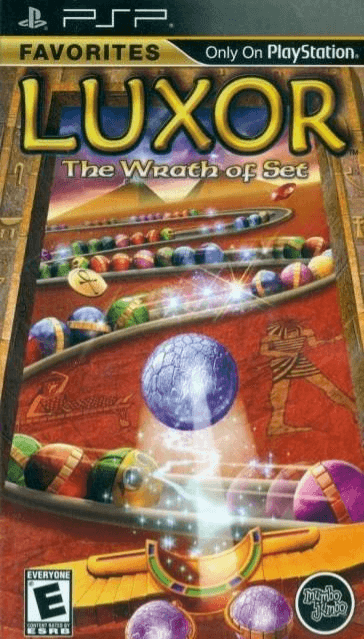 Luxor Wrath of Set box art for PSP